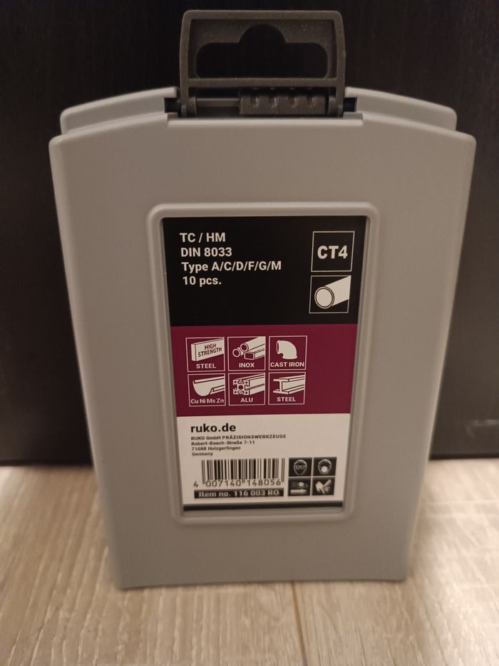 🔧 Set de fraises carbure RUKO 116003RO – 10 pièces – Ø 10/12 mm – Métal dur (HM) - photo numéro 3