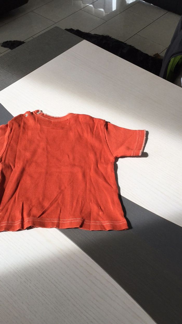 Tee shirt bordeaux 24m Sucre d Orge - photo numéro 4
