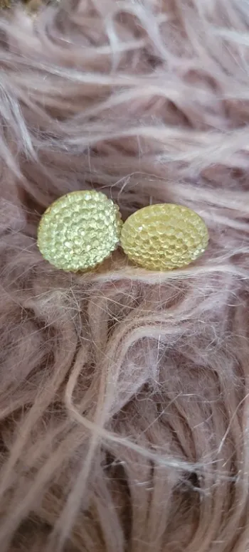 Boucles d'oreilles strass crèmes