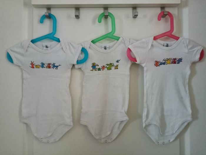 Lot 3 bodies Petit Bateau x Keith Haring 12m