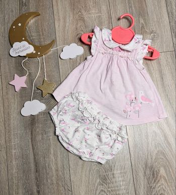 Ensemble bébé fille rose et blanc Orchestra 3 mois