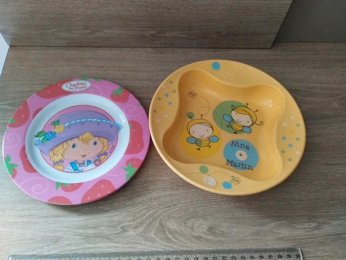 Lot de 2 assiettes bébé