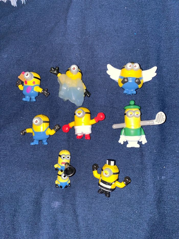 Lot 8 figurines Minions Mc donald’s 2019