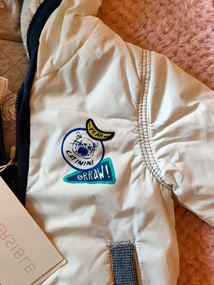 Manteau réversible Catimini 3 mois - photo numéro 2