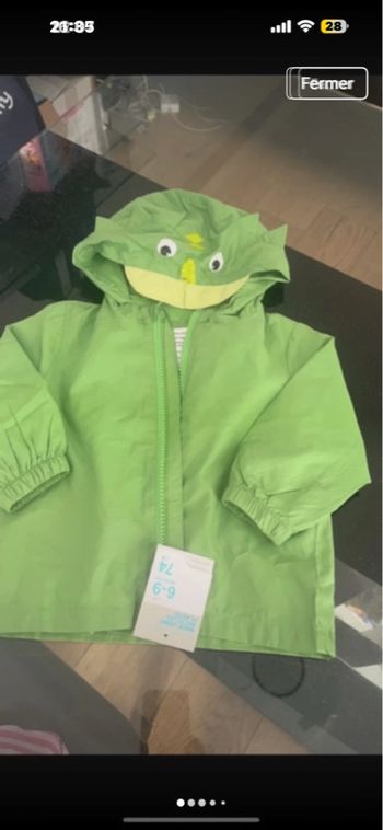 Blouson impér 6/9 mois  Primark neuf