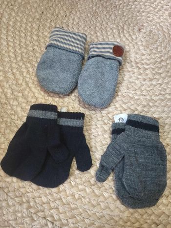 3 paires de moufles
