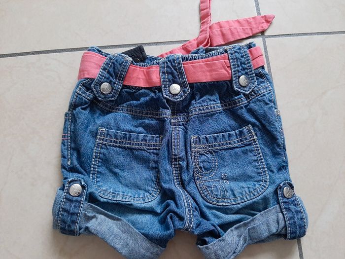 Short en jean fille 12 mois - photo numéro 2