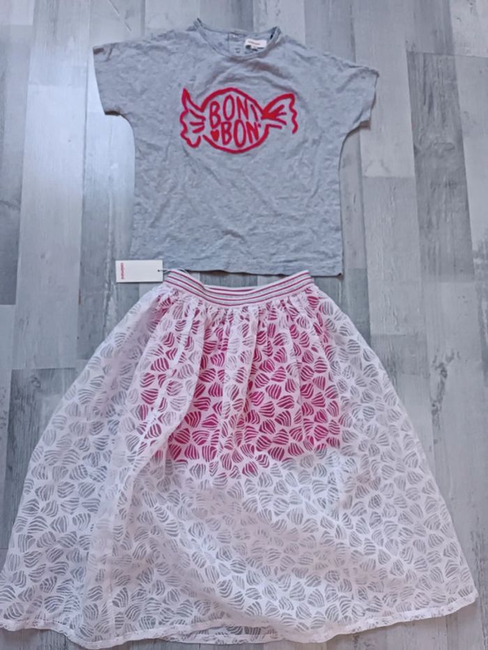 Ensemble Catimini bonbons 7/8 ans