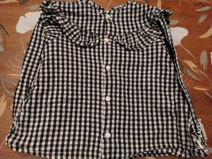 Haut vichy noir et blanc , - photo numéro 4