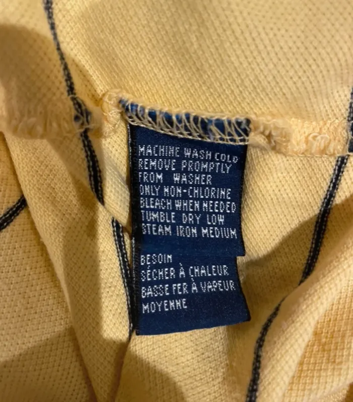 Polo jaune rayé Nautica – taille L/XL - photo numéro 6