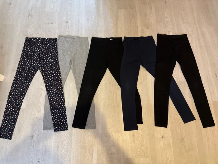 👖 Lot de 5 leggings / pantalons – Kiabi – Fille 12 ans