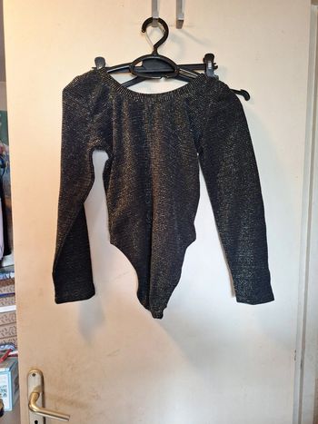 Bodie body noir argenté pailleté 36
