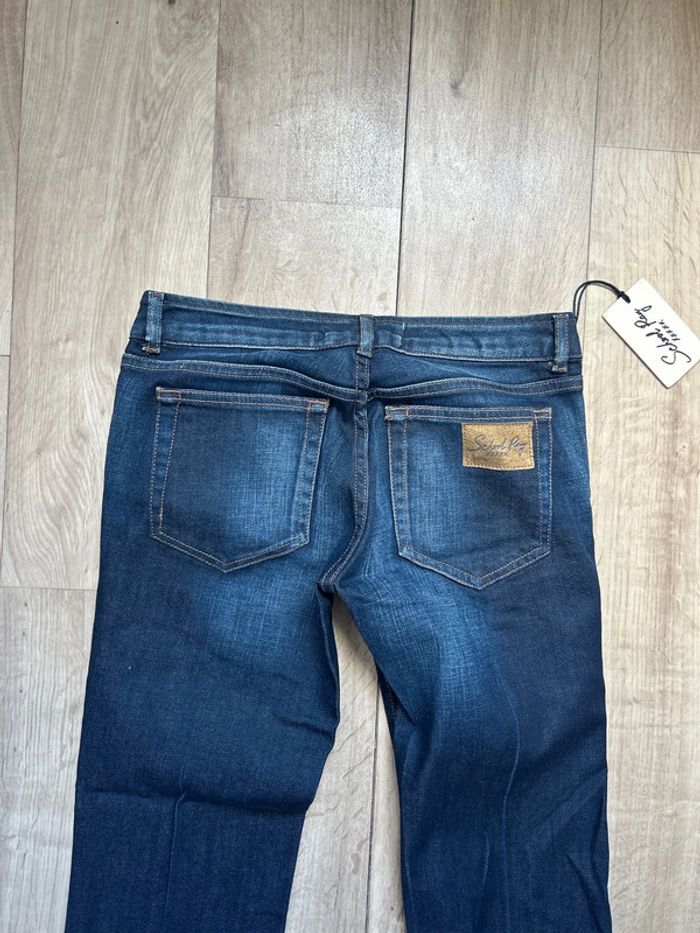 Jean School Rag bleu marine Panfil flare W27 - photo numéro 4