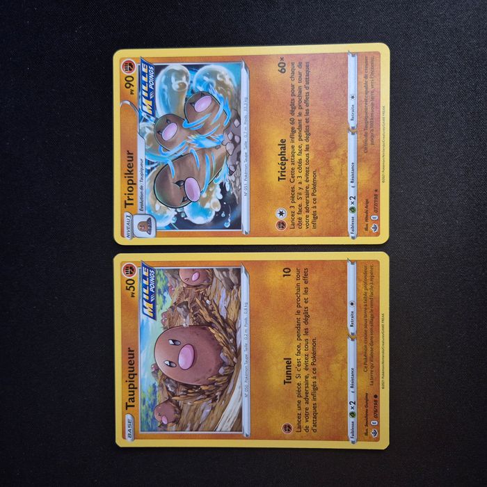 Cartes Pokemon : Famille Taupiqueur - Règne de Glace