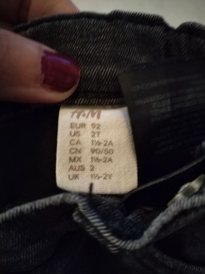 Short en jean gris h&m 18/24 mois - photo numéro 2