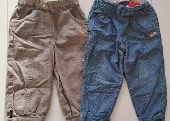 Lot de 2 pantalons fille 18 mois