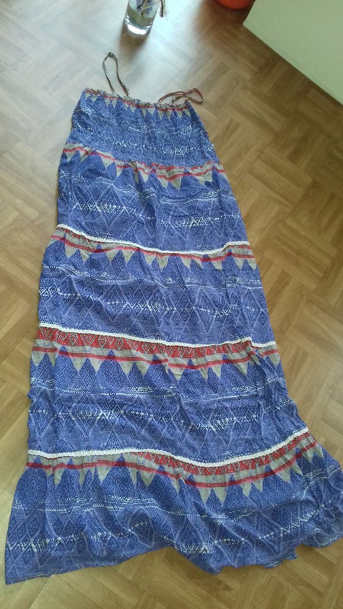 Robe longue violette