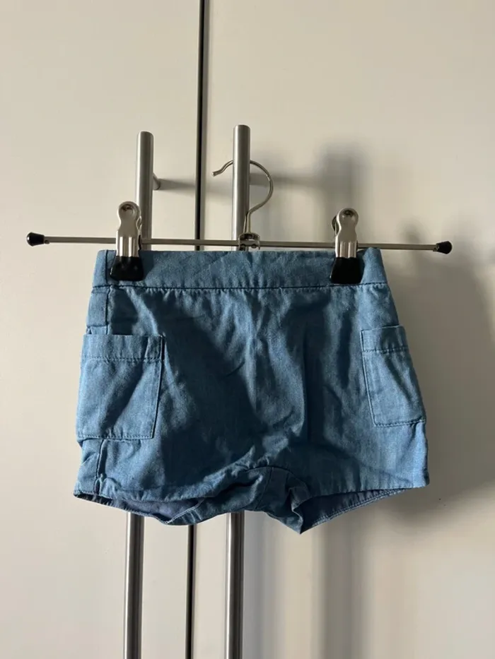 Short bleu Jacadi en coton enfant