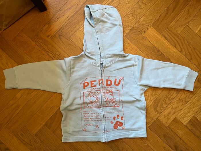 Gilet à zip et capuche  Petit bateau 18 mois - photo numéro 2