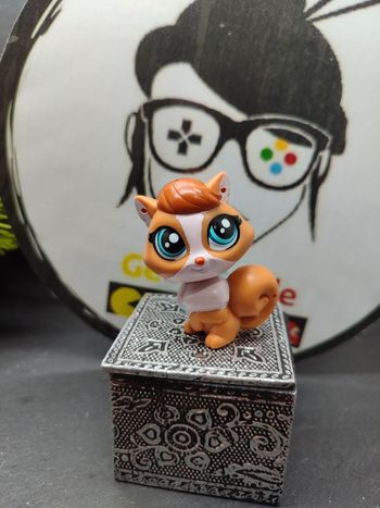 LPS01170 Littlest Petshop Pet Shop LPS Chat 3843 Madame Pom LeBlanc Pomeranian