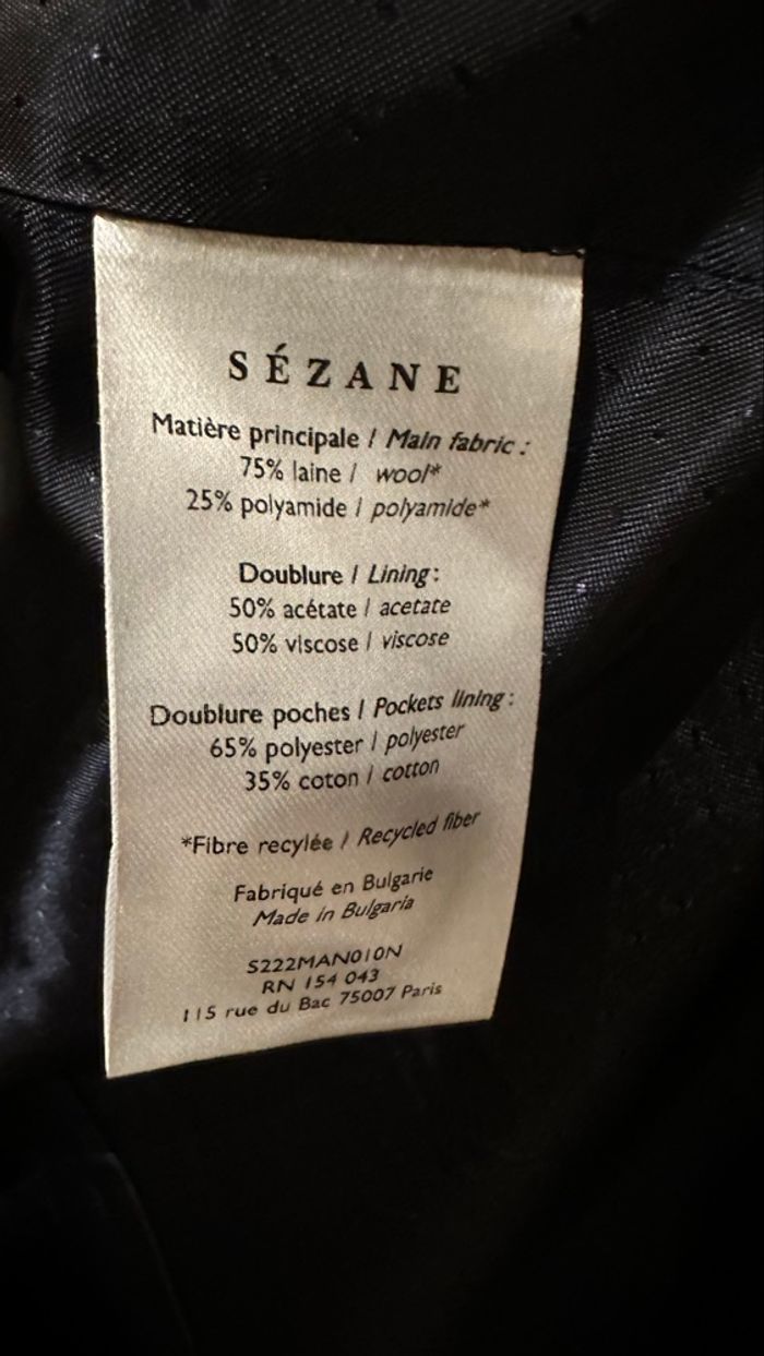 Manteau James Sézane noir - photo numéro 8