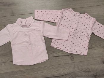 2 tee shirts manche longue fille