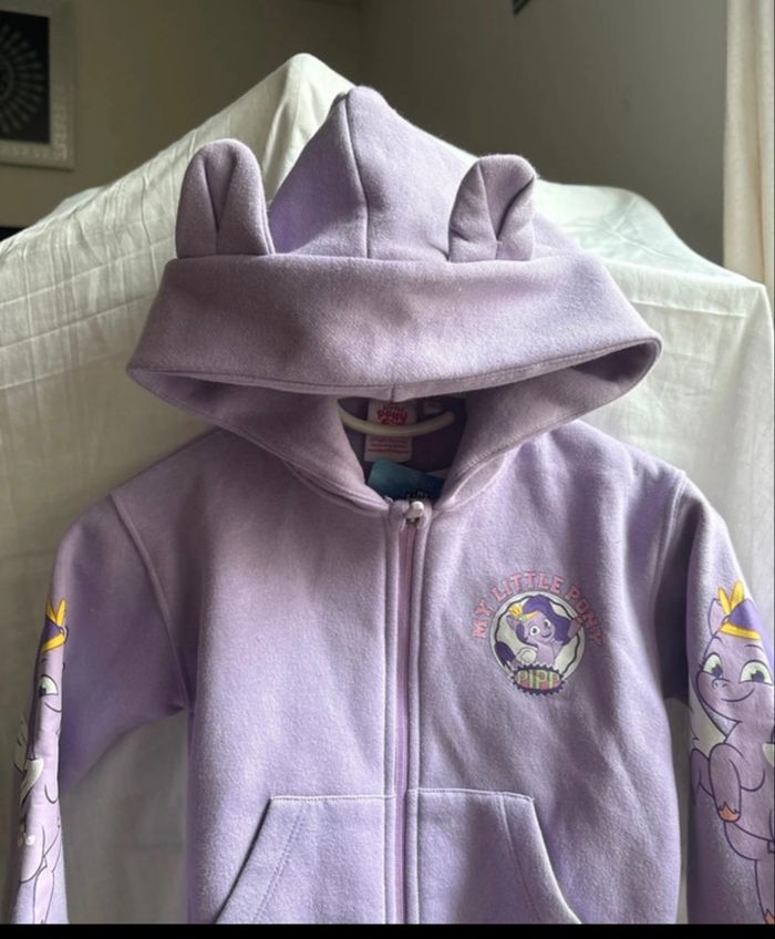 💜 Gilet à capuche My Little Pony Pipp - Taille 6 ans - Etat neuf - photo numéro 8