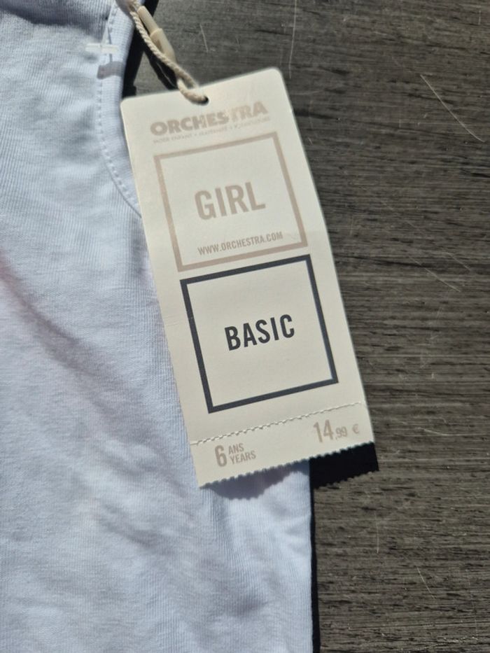 Débardeur top fille blanc Orchestra 6 ans - photo numéro 2