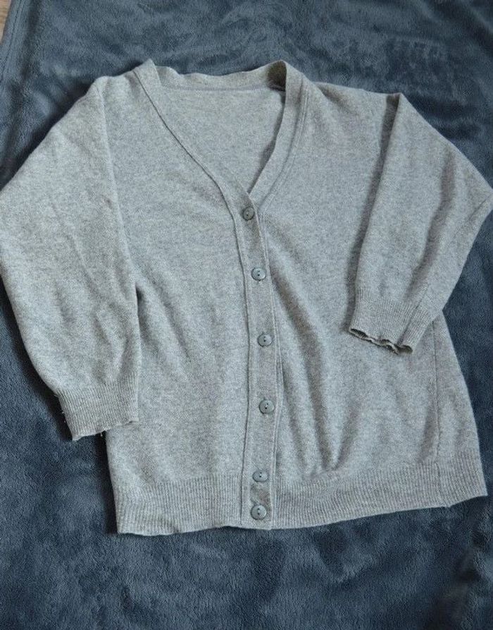 gilet gris , taille M