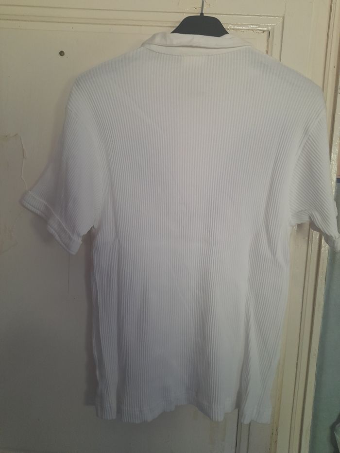 T-shirt blanc brodé, taille 38/40 - photo numéro 3