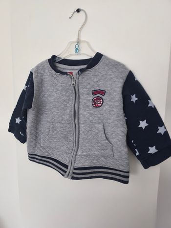 Gilet zippé molletonné 24 mois