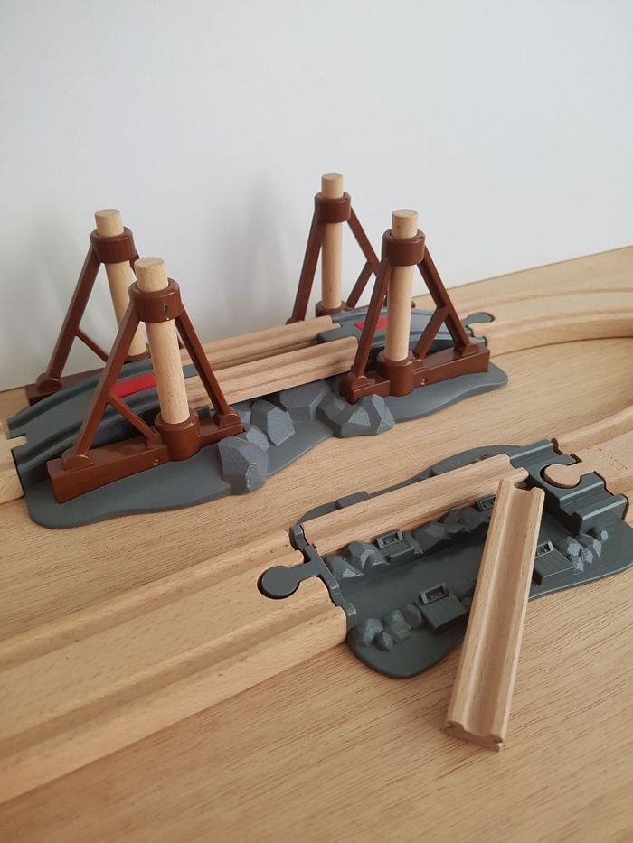 Brio world circuit de train en bois âge d'or du rail