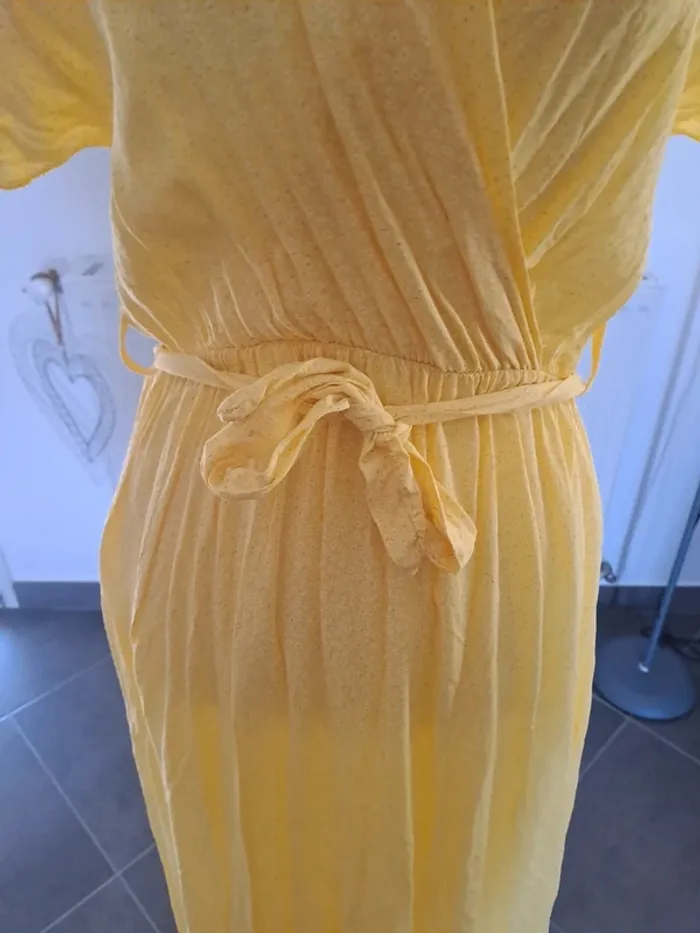 Robe longue jaune d'été - photo numéro 2