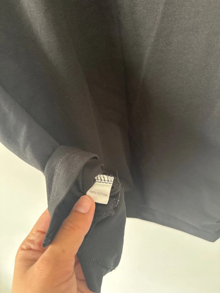 👕 polo homme - 50 - 33 fire ear - polo noir- 100% coton - très bon état - photo numéro 8