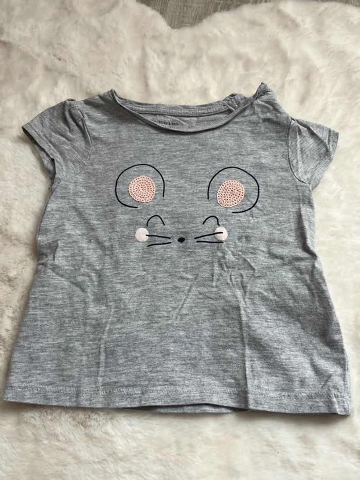 T-shirt manche courte souris 18 mois - photo numéro 2