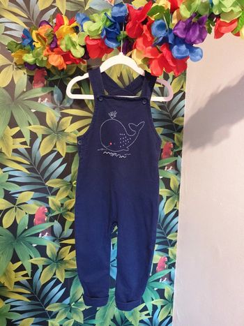 Salopette coton baleine