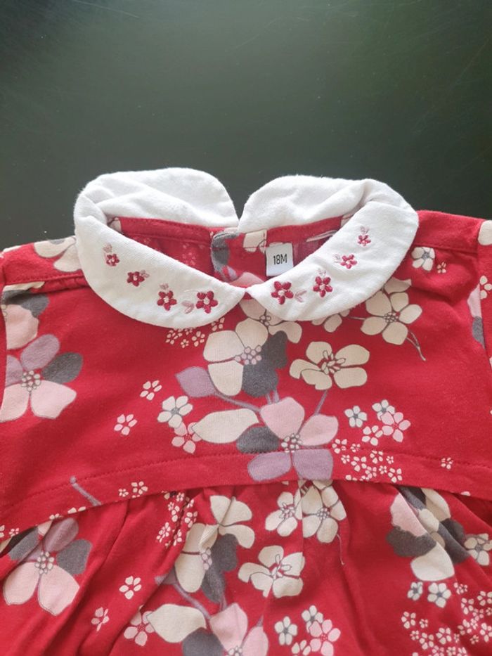Robe à manches longues fleurie 18 mois - photo numéro 3