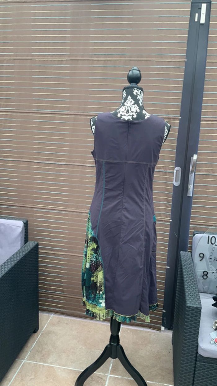 Robe violet et vert T 42 neuve (n°13) - photo numéro 4
