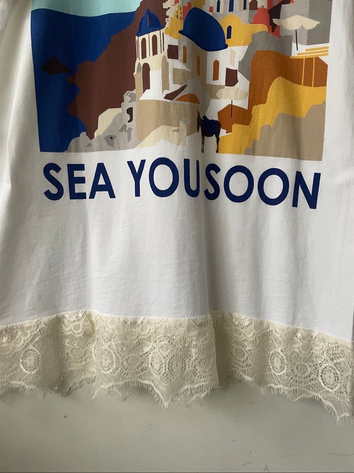 T-shirt Zara S sea you soon - photo numéro 2