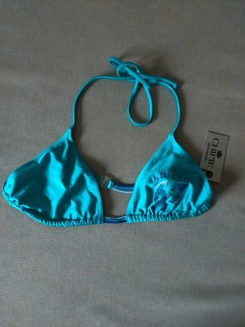 Haut de bikini jaune fluo – Chipie – Taille XS – 23 exemplaires disponibles