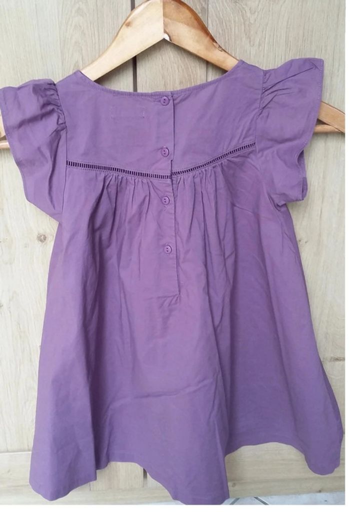 robe du pareil au même violette/dorée 5 ans état neuve - photo numéro 4