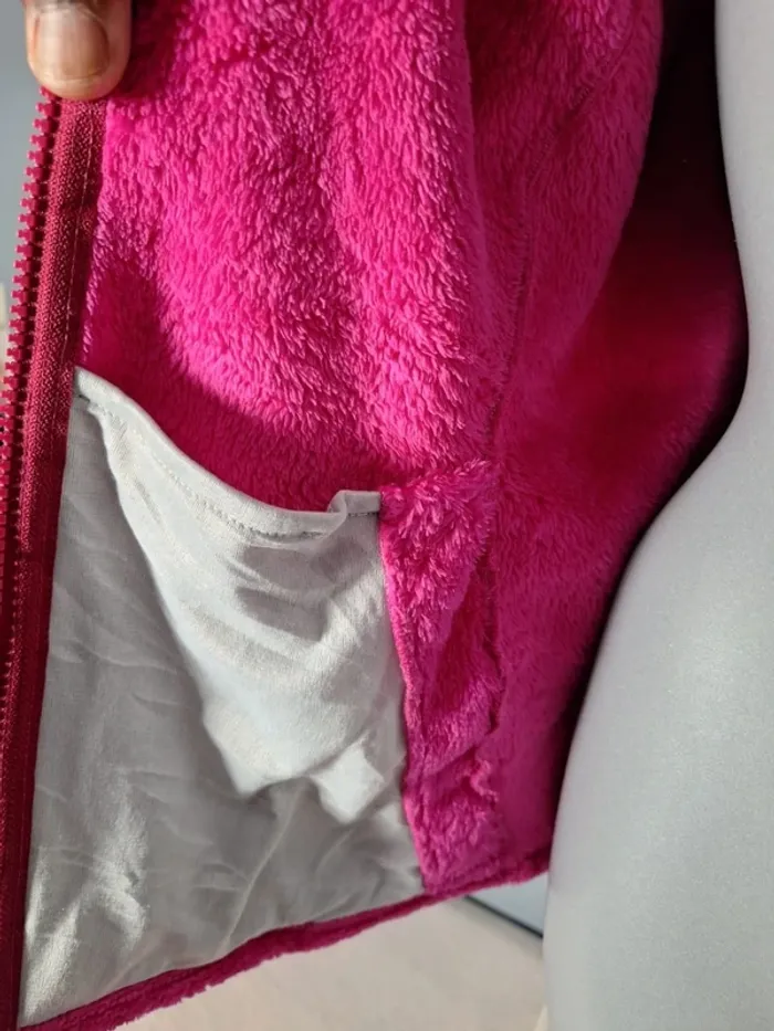 Veste polaire The North Face fille XL – Rose & bordeaux – à capuche (613) - photo numéro 7