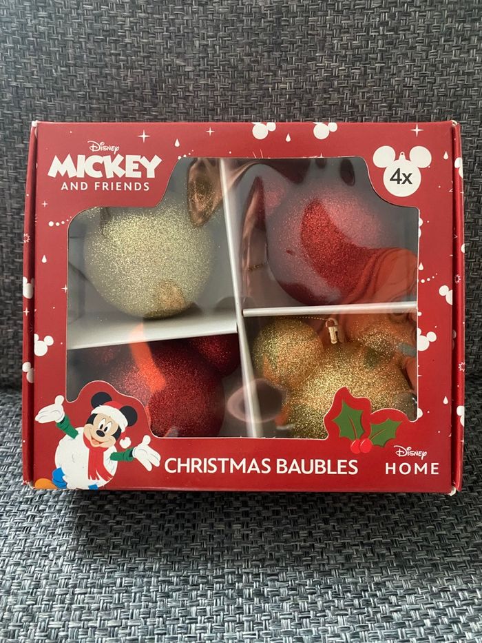 Lot 12 boules de Noël Disney Mickey neuf etiquetté