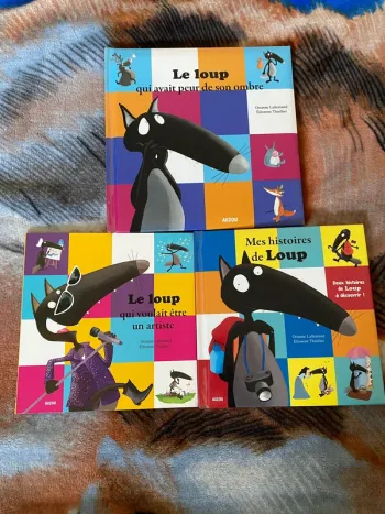 3 livres Le loup