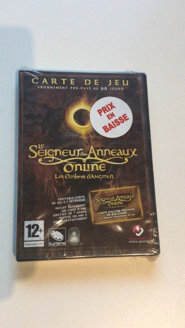 Jeu vidéo le seigneur des anneaux online avec carte