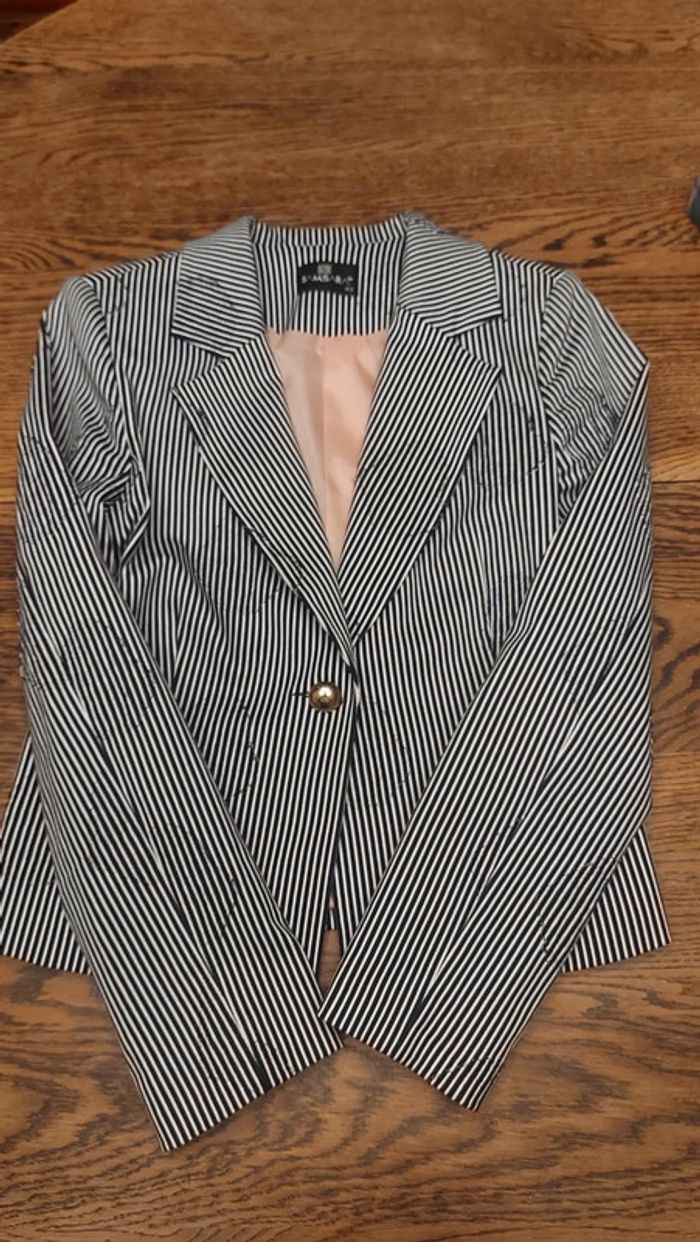 Blazer Samsara taille 42 noir/blanc - photo numéro 13
