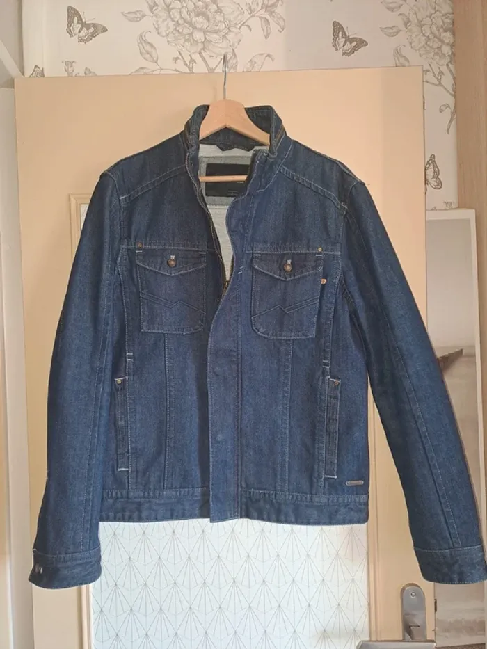 NEUVE veste jean homme jamais portée Bonobo L doublée, grande qualité valeur 69€