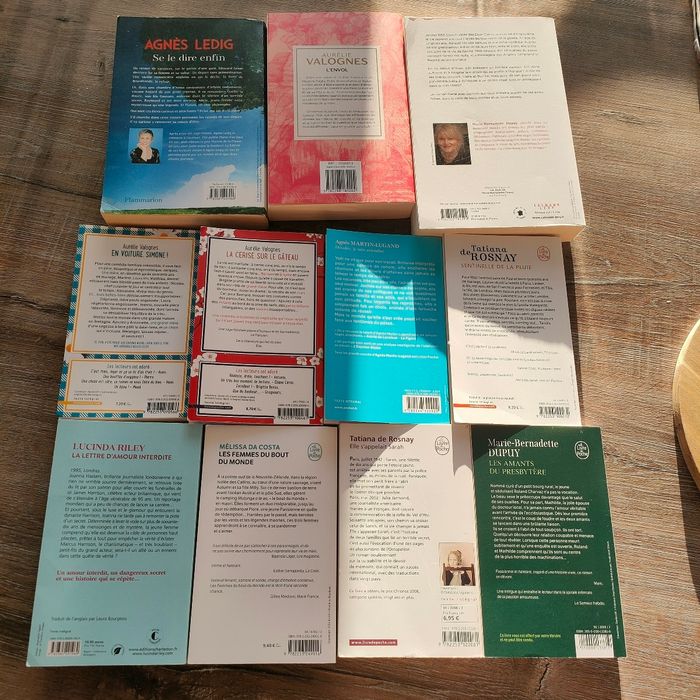 Lot livres Lucinda Riley Aurélie Valognes Agnès Ledig Mélissa da Costa - photo numéro 2