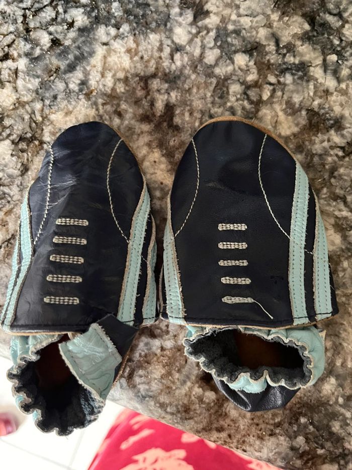 Chaussons en cuir