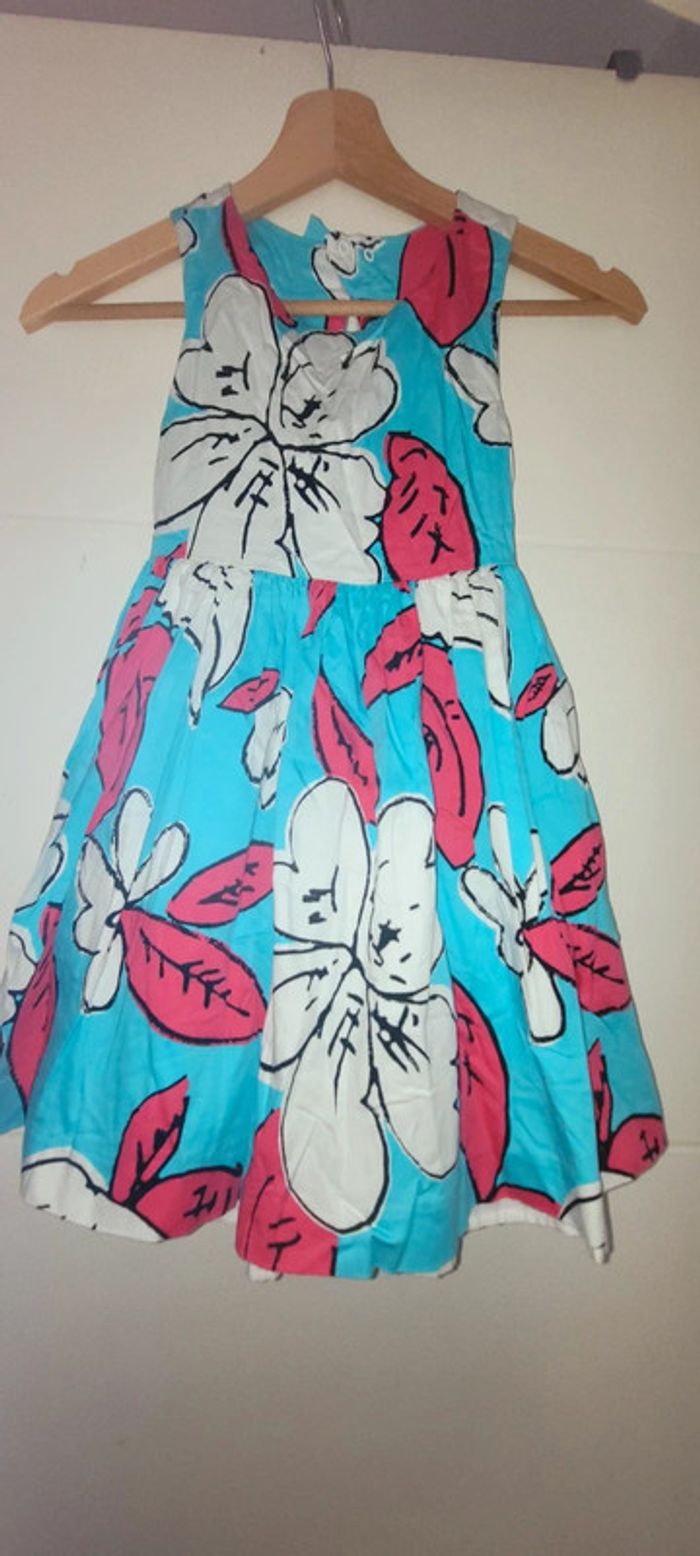 Superbe robe fleurie Mayoral portée 1 fois taille 6 ans idéal cérémonie - photo numéro 5